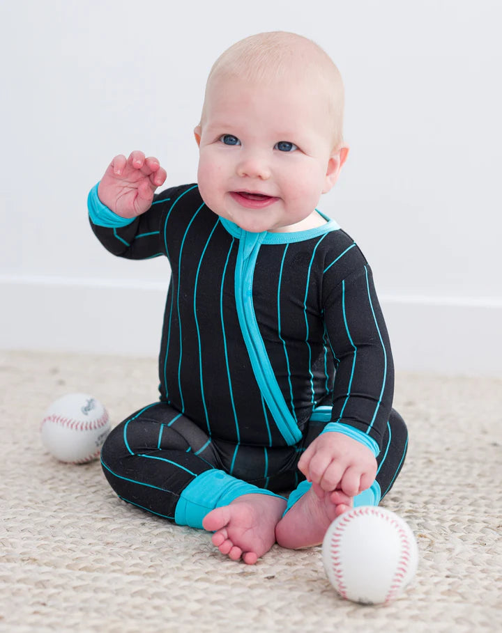 Birdie Bean Pinstripes Convertible Romper