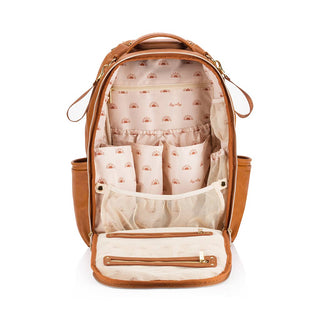 Itzy Ritzy Boss Plus™ Backpack Diaper Bag — Cognac