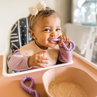 Itzy Ritzy Sweetie Spoons Silicone Fork and Spoon Set
