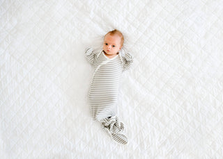 Newborn Knotted Gown - Everest