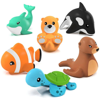 Tub Works Marine Mold-Free Bath Toys — 6-Pack