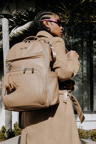 Itzy Ritzy Boss Plus™ Backpack Diaper Bag — Chai Latte