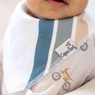 Copper Pearl Bandana Bibs — Ryder (Set of 4)