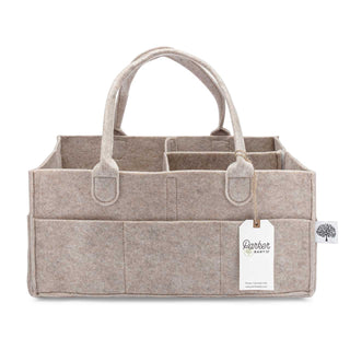 Parker Baby Co. Felt Diaper Caddy — Oatmeal