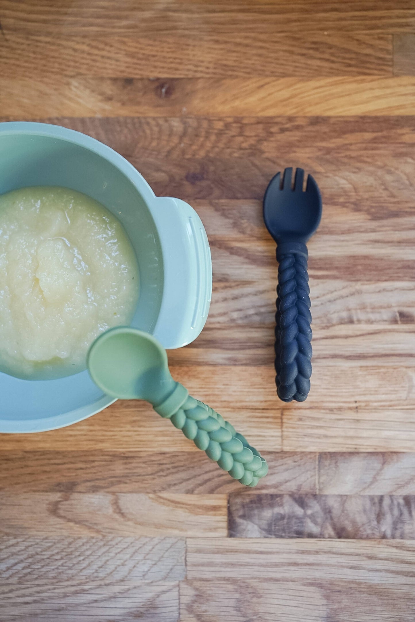 Itzy Ritzy Sweetie Spoons Silicone Fork and Spoon Set