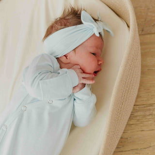 Copper Pearl Newborn Knotted Gown — Air