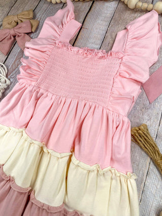 Cotton Candy Ruffle Dress
