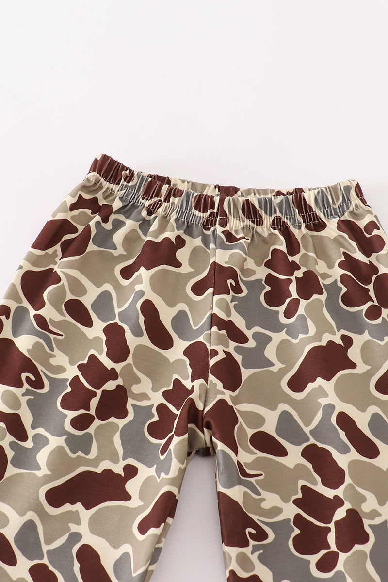 Brown camouflage boy set