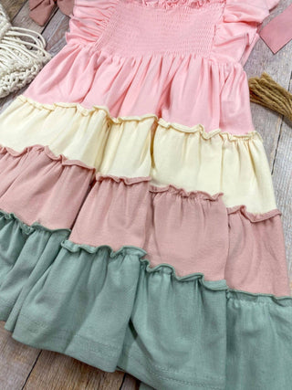 Cotton Candy Ruffle Dress