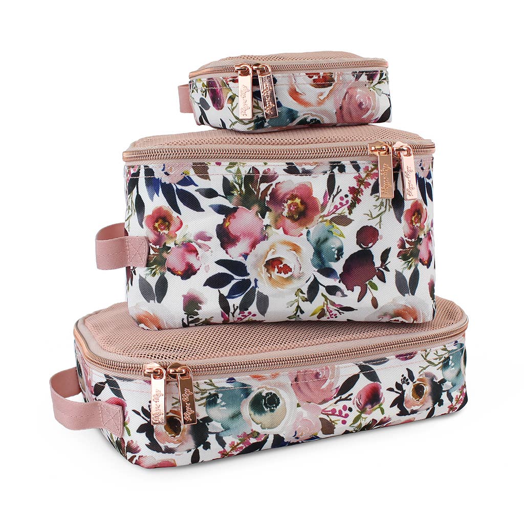 Itzy Ritzy - Blush Floral Pack Like a Boss™ Packing Cubes