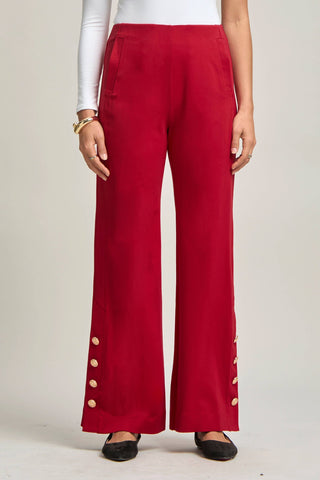 Magic Gala Button-Hem Pants