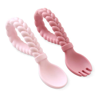 Itzy Ritzy Sweetie Spoons Silicone Fork and Spoon Set