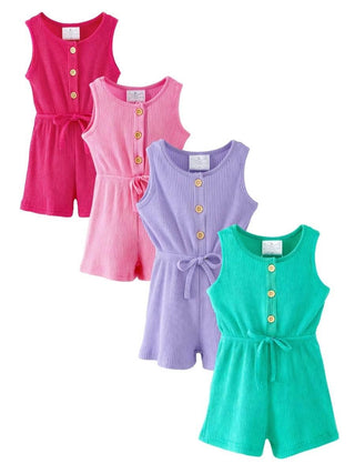 Essential Everyday Cotton Romper - Lavender
