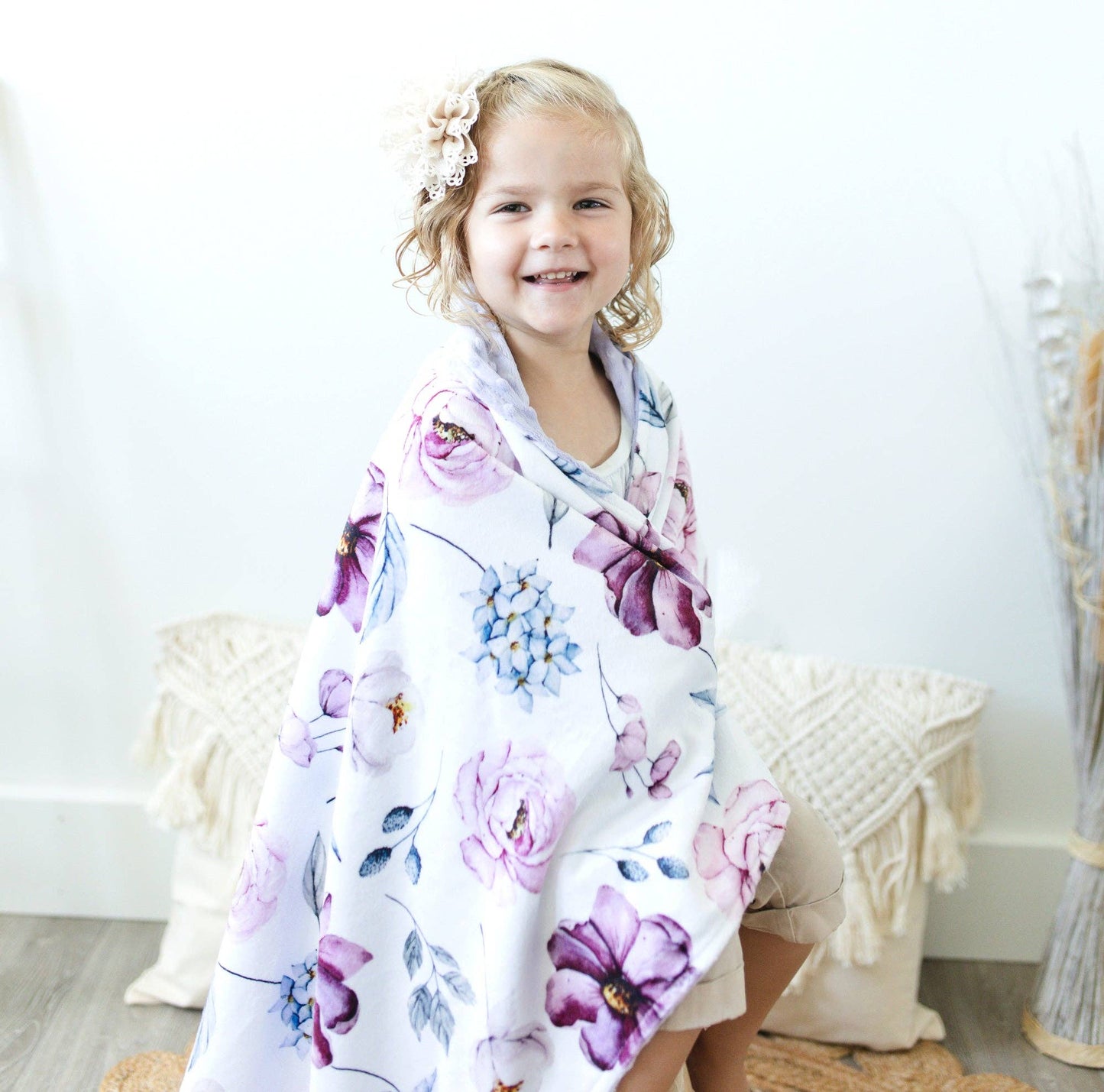 Baby & Toddler Minky Blanket - Vintage Floral