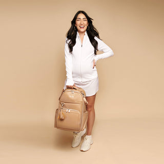 Itzy Ritzy Boss Plus™ Backpack Diaper Bag — Chai Latte