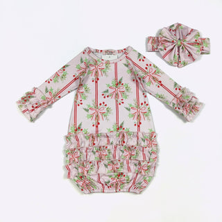 Holly Stripes Baby Gown