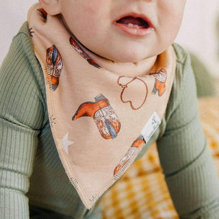 Copper Pearl Bandana Bib Set in Boone