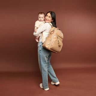 Itzy Ritzy Boss Plus™ Backpack Diaper Bag — Chai Latte
