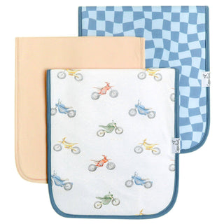 Copper Pearl Premium Burp Cloths — Ryder (Set of 3)