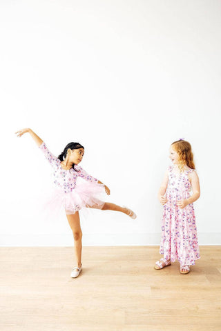 Retro Daydream 3/4 Sleeve Tutu Leotard