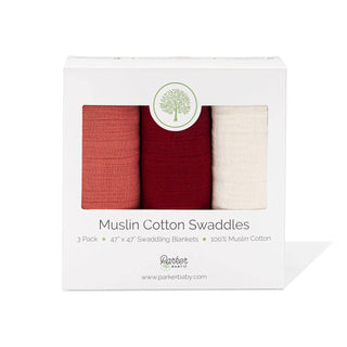 Parker Baby Co. Rose Swaddle Set — 3-Pack