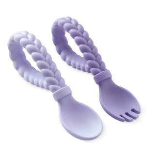 Itzy Ritzy Sweetie Spoons Silicone Fork and Spoon Set
