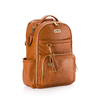 Itzy Ritzy Boss Plus™ Backpack Diaper Bag — Cognac