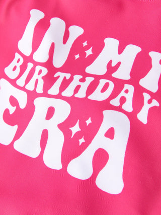 "In My Birthday ERA" Girls Swimsuit