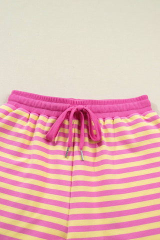 Rose Stripe Short Set