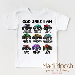 God Says Monster Truck Tee
