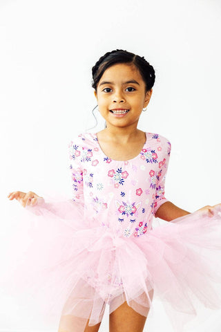 Retro Daydream 3/4 Sleeve Tutu Leotard