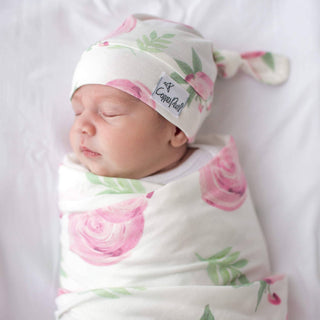 Copper Pearl Knit Swaddle Blanket — Grace