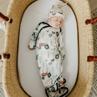 Newborn Knotted Gown - Jo