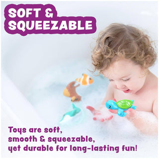 Tub Works Marine Mold-Free Bath Toys — 6-Pack
