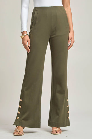 Magic Gala Button-Hem Pants