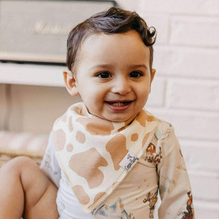 Copper Pearl Bandana Bib Set in Boone