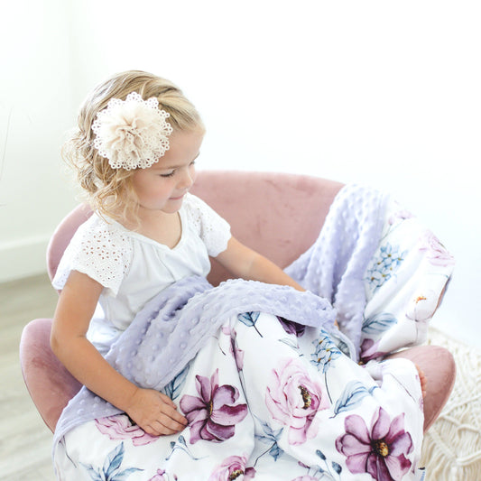 Baby & Toddler Minky Blanket - Vintage Floral