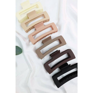 Matte Jumbo Rectangle Hair Claw