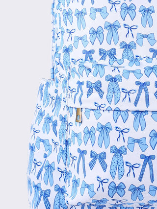 sassy kids palace - Bow Print Kids Girls Canvas Backpack