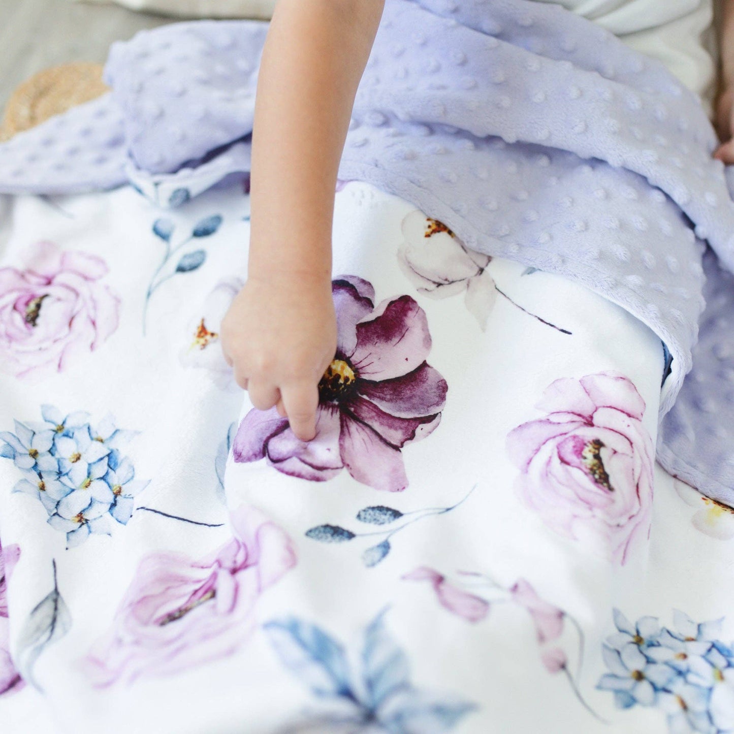 Baby & Toddler Minky Blanket - Vintage Floral