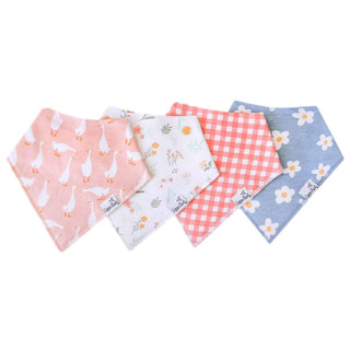 Copper Pearl - 4 Pack Baby Bandana Bibs - Goosie
