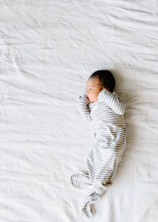 Newborn Knotted Gown - Everest