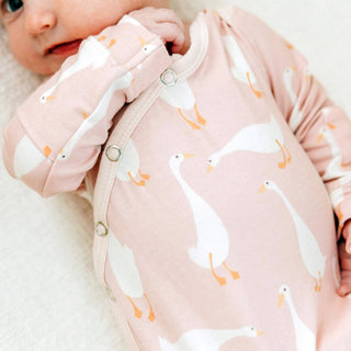 Copper Pearl - Newborn Knotted Gown - Goosie