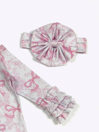 A Blushing Bow Baby Gown
