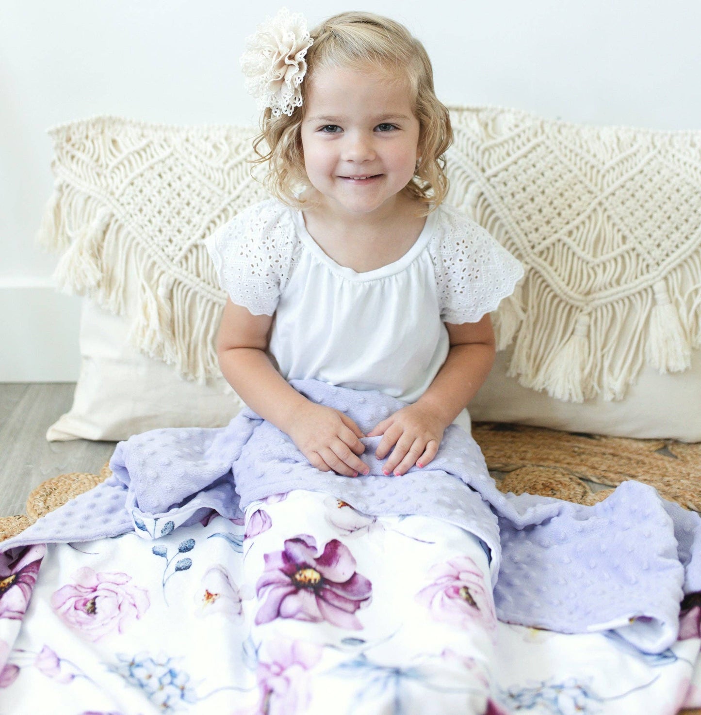 Baby & Toddler Minky Blanket - Vintage Floral