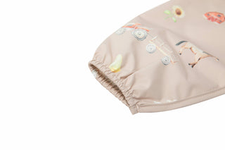 Long Sleeve Smock Bib — Farm Print