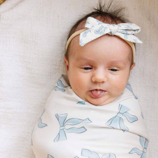Copper Pearl Knit Swaddle Blanket — Daphne