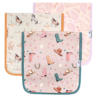 Copper Pearl Premium Burp Cloths — Cheyenne (Set of 3)