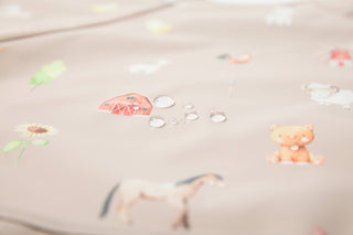 Ali+Oli Smock Bib — Short Sleeve, Farm Print