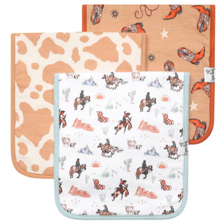 Copper Pearl Premium Burp Cloths — Boone (Set of 3)